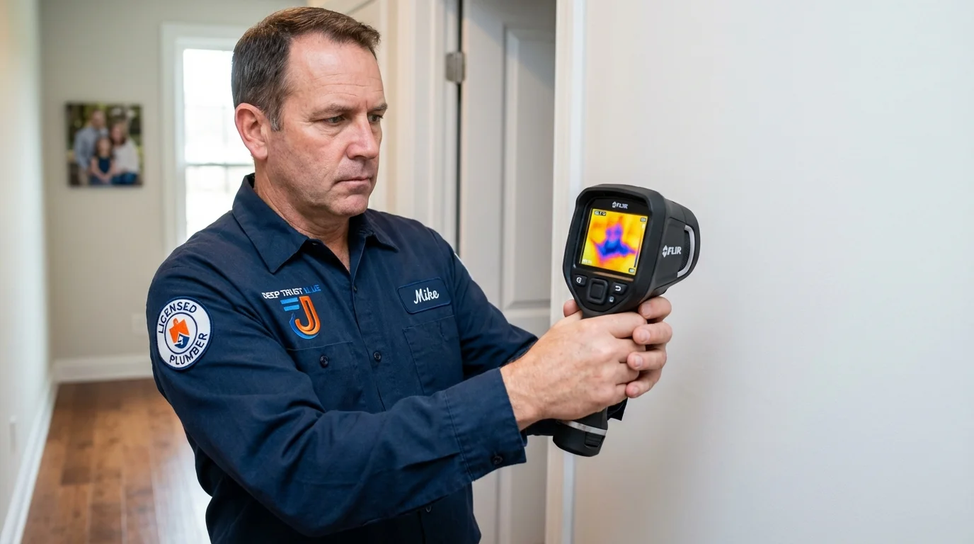 Thermal imaging leak detection by Johns Plumbing LLC in Coraopolis